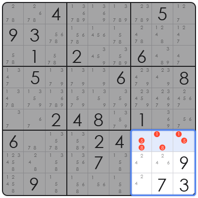 sudoku with auto candidate mode